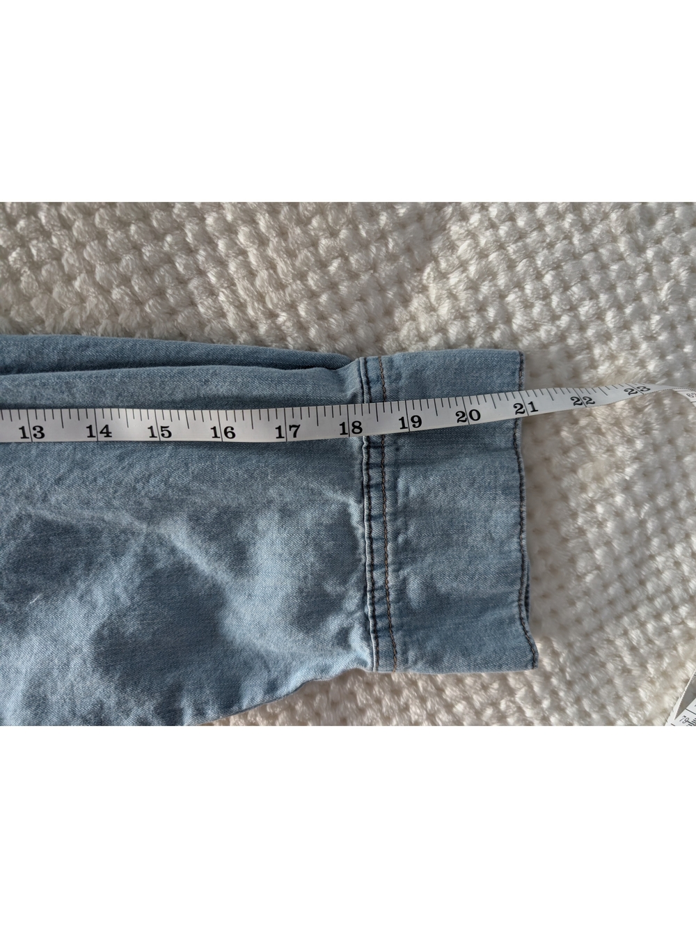sofia by sofia vergara Light Blue Denim Button-Down Shirt - Picture 11 of 12